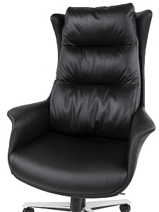 Офисное кресло CHAIRMAN 523, натуральная кожа/экокожа, черный